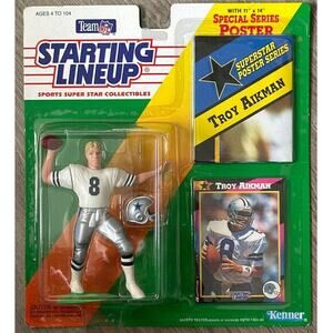 Starting Lineup‎ 1992 Troy Aikmen with special series poster